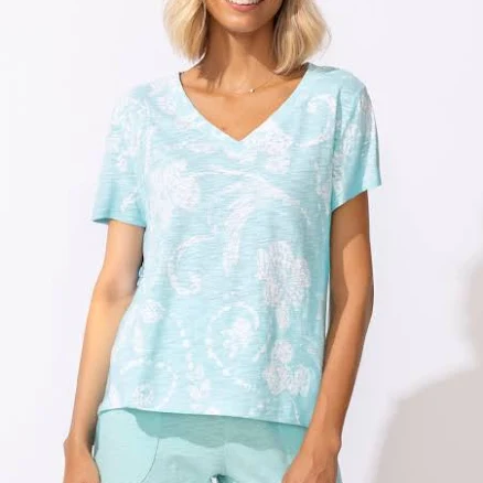 Vintage Peruvian Cotton Scroll Tee