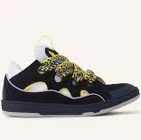 Lanvin Curb Leather Sneakers