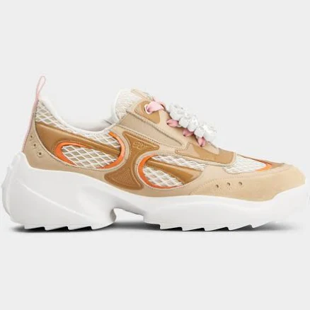 Roger Vivier Viv' on the Run Leather Sneakers