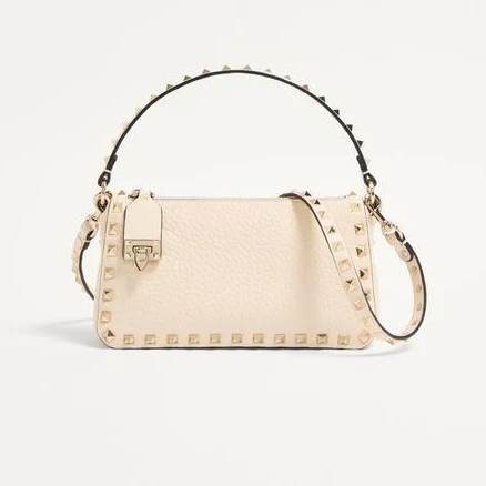 Valentino Garavani Rockstud Grainy Calfskin Crossbody Bag