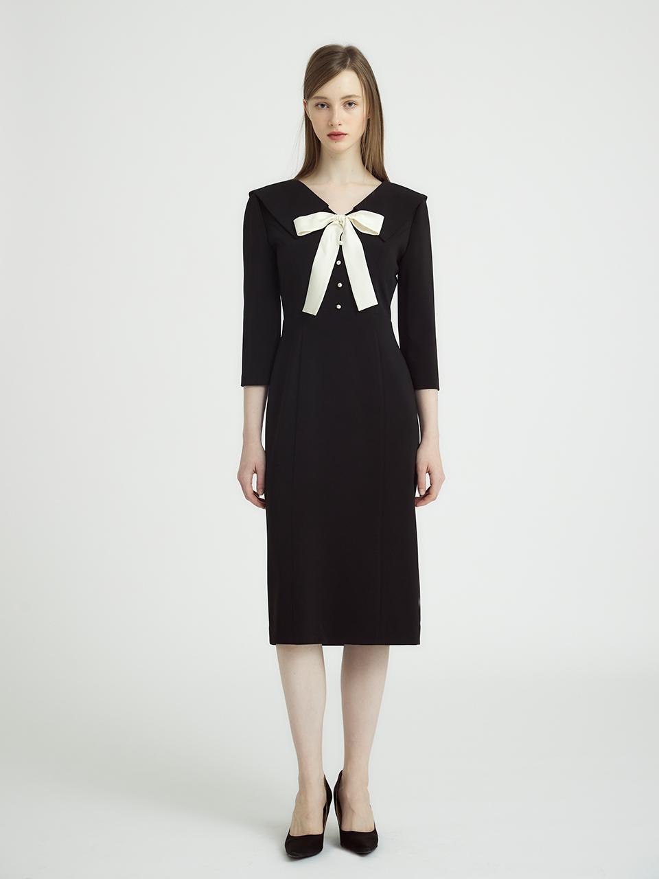 Ribbon Detailed Midi Dress