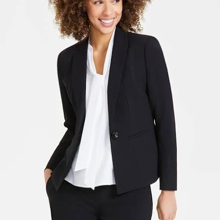 Kasper Women's Stretch Crepe One-Button Blazer