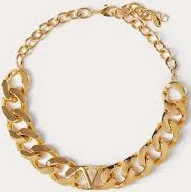 Valentino Garavani Vlogo Metal Chain Choker