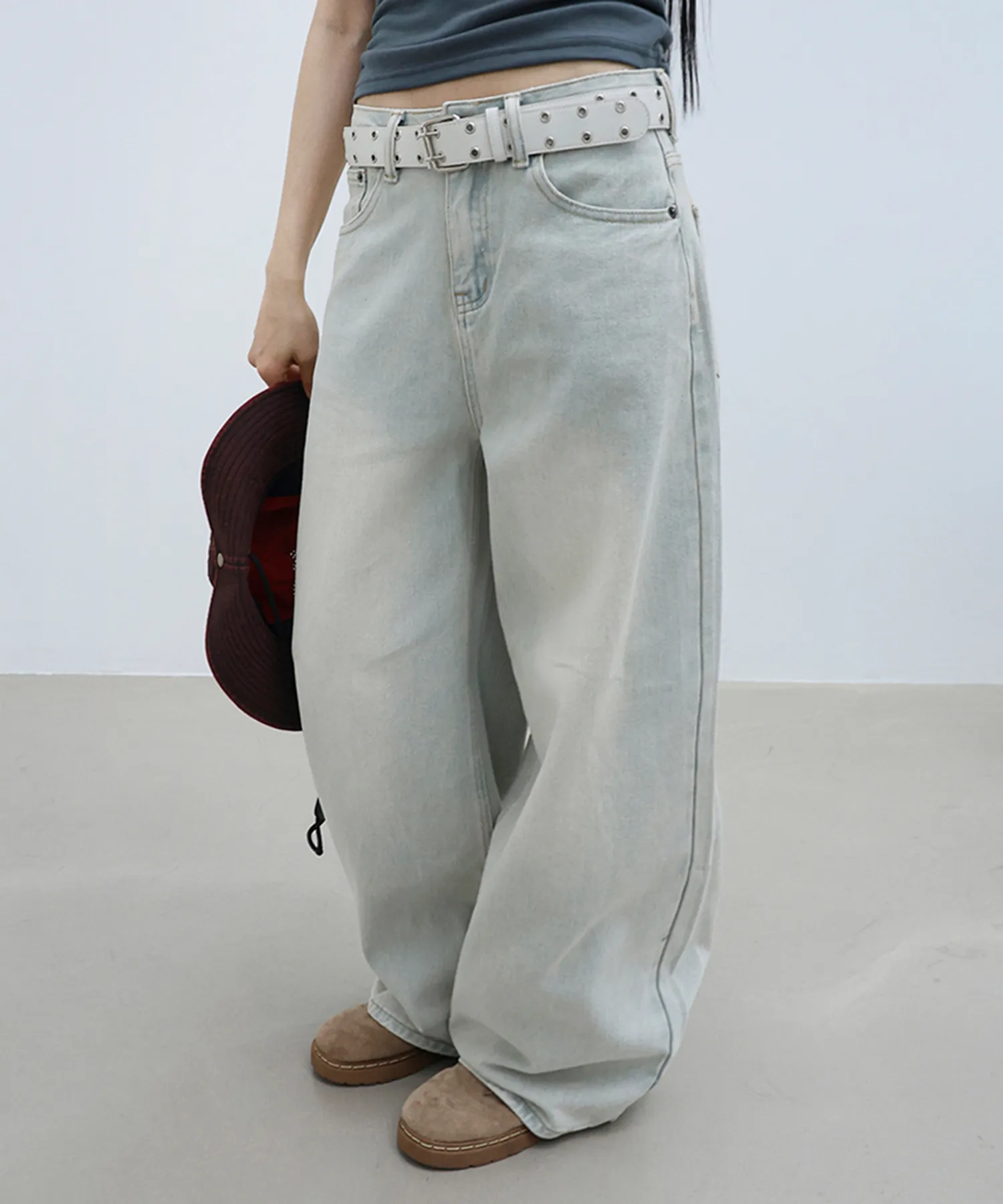 Wide Loose Denim Pants