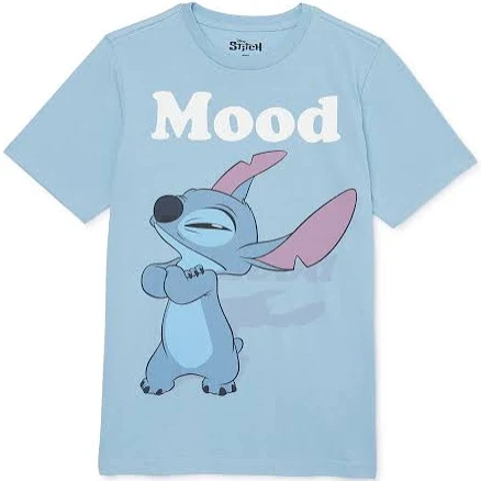 Men's Disney Boys Lilo & Stitch Crew Neck Short Sleeve
