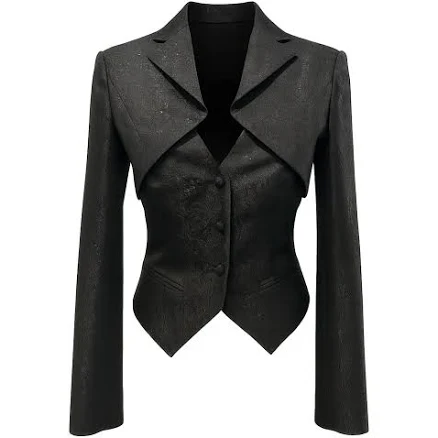 Tailory New York Cropped Cutout Blazer