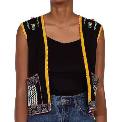 1980s African Hand Beaded Vest