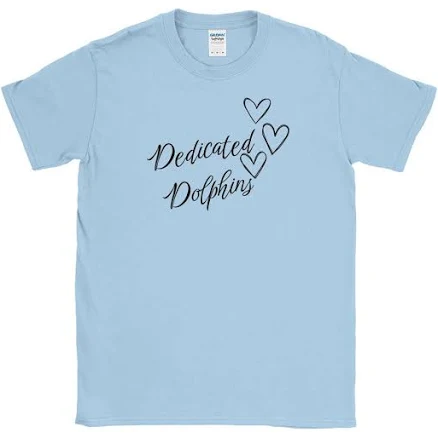 Dedicated Dolphins Hearts Cotton T-Shirt