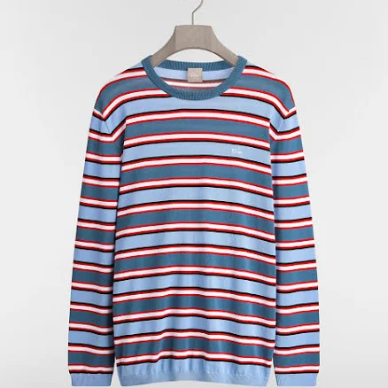 DIOR Men's Oversized Striped Cotton Knit T-Shirt