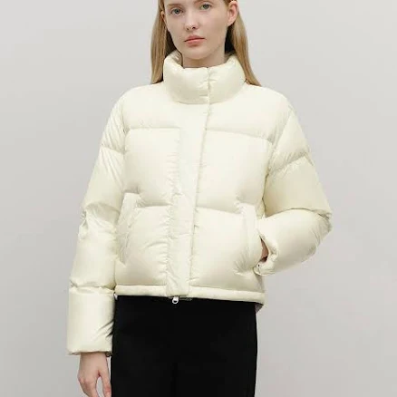 Marithe Francois Girbaud W Glossy Crop Down Jacket