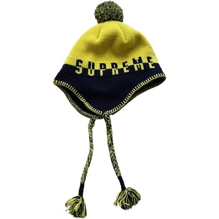 Supreme Multi-Color Wool Split Logo Earflap Beanie M International