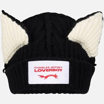 Charles Jeffrey Men's Chunky Ears Wool-Blend Beanie Hat