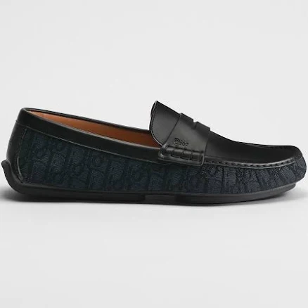 Men Dior Dior Roadie Loafer Black Smooth Calfskin And