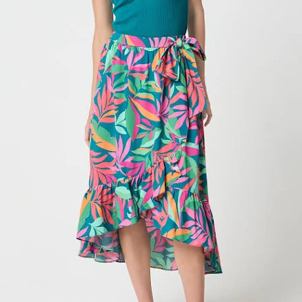 J.Crew Women's Midi Wrap Skirt