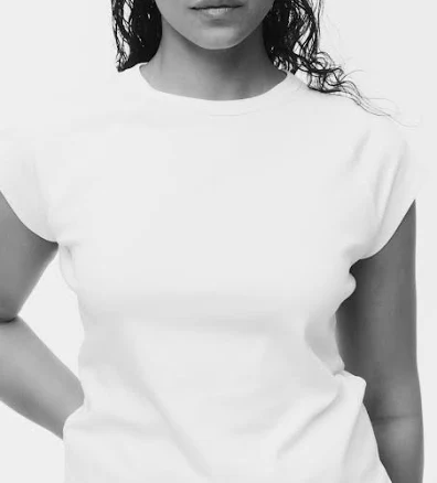 H&M Ladies Raglan-Sleeved T-Shirt