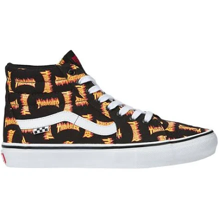 Thrasher x Vans Skate Sk8-Hi 'Allover Thrasher Logo' | Black | Men's Size 6