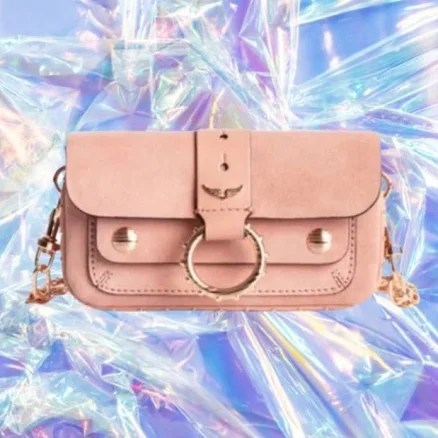 Zadig & Voltaire Kate Moss Wallet Suede Bag - Women | Color: Pink | Size: s