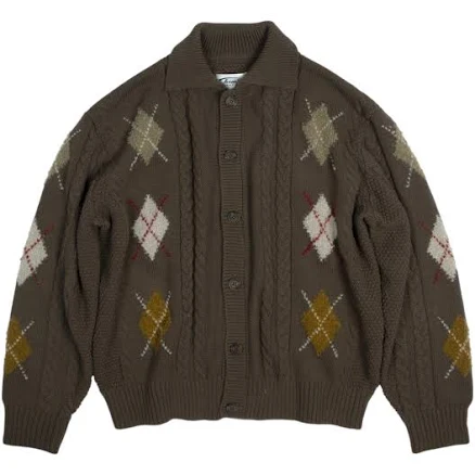 Argyle Knit Cardigan