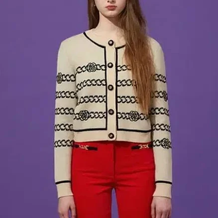 Johnny Hates Jazz Flower Chain Cardigan