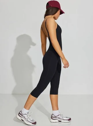 Active Capri Jumpsuit - Garage - Black - Women Clothing