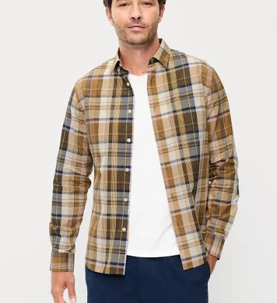 Old Navy Men's Slim Fit Printed Everyday Shirt