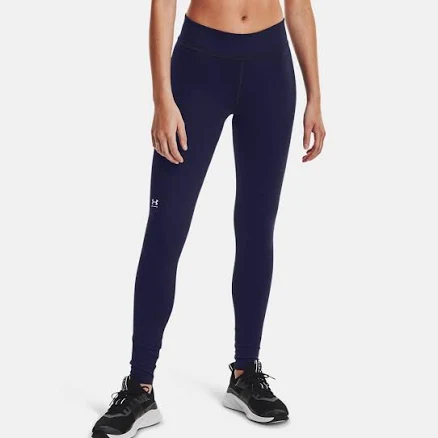 Womens ColdGear Leggings Tapered Leg Athletic Pants - Blue, Mds, Under Armour
