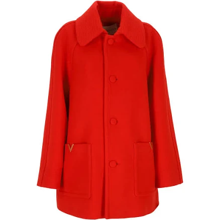 Valentino Garavani Men's Single-Breasted Wool Drap Coat