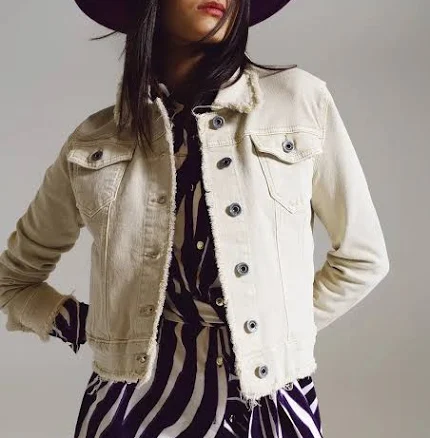 Raw Edge Denim Jacket