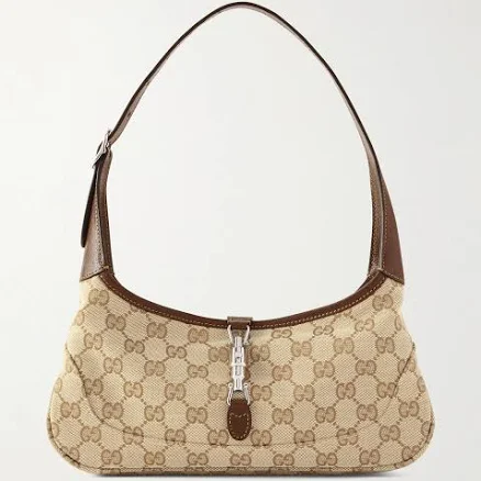Gucci Jackie Slim Canvas Shoulder Bag
