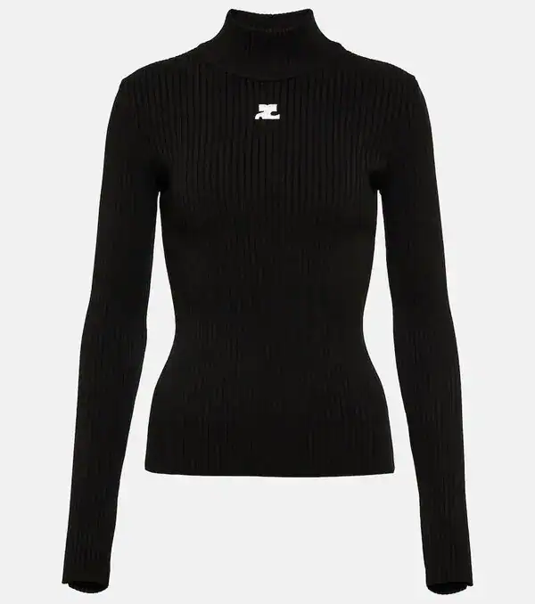 Ribbed Roll Neck Jumper