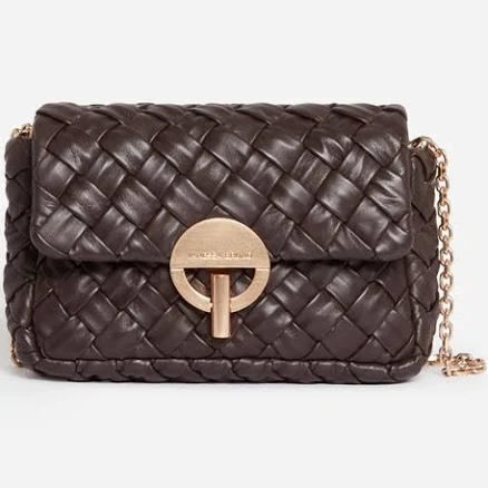 Vanessa Bruno Women's Medium Braided Leather Moon Bag