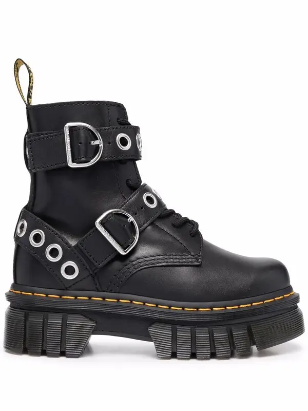 Eyelet-embellished Ankle Boots