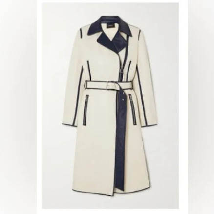 Akris Women's Belted Colorblock Trench Coat