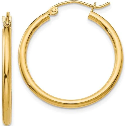 Oro Pregiato 14K Yellow Gold Lightweight Hoop Earrings