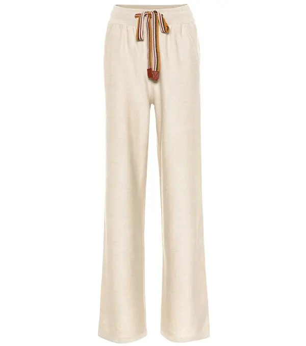 Stripe Cashmere Trackpants