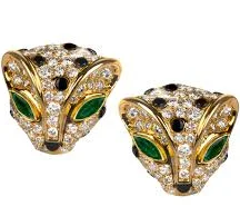 FRED Paris Diamond Leopard Earrings