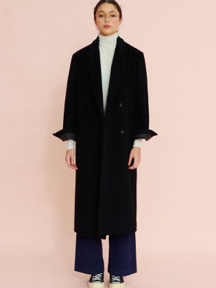 Letter Tailored Cashmere Coat