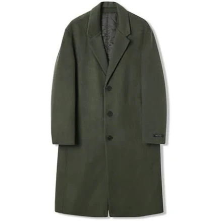 ADHOC Men's Single Three Button Handmade Coat