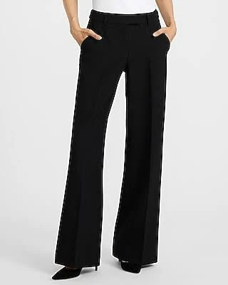 Express Women's Editor Studio Stretch Twill Mid Rise Trousers