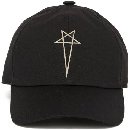 Men Rick Owens DRKSHDW Embroidered Baseball Cap