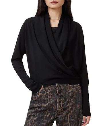 Allsaints Women's Wasson Pirate Merino Wool Cardigan