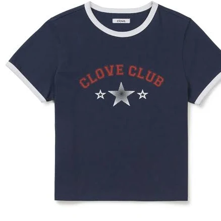 CLOVE Star Logo Ringer T-Shirt