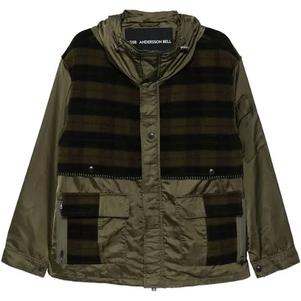 Andersson Bell - patchwork jacket - unisex - Polyester/Nylon/Wool - L - Green