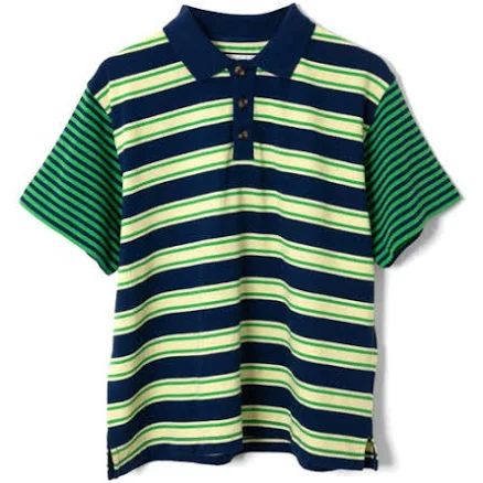 Damson Madder Women's Zia Mix Stripe Rugby Polo