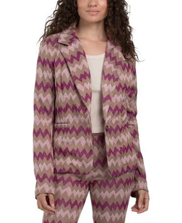 Chevron Knit Blazer