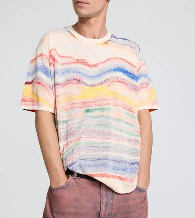 Desigual Men's Abstract Print Cotton T-shirt