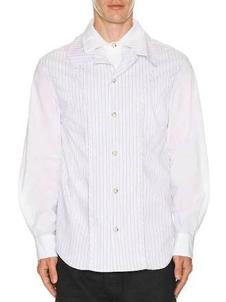 Andersson Bell Men's Open Collar Layered Shirt