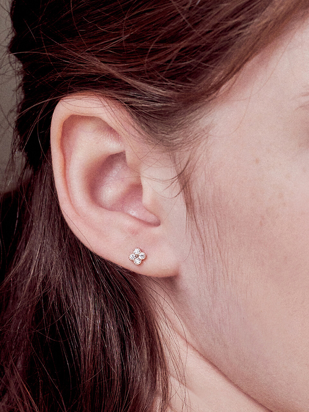 Cubic Blossom Earring