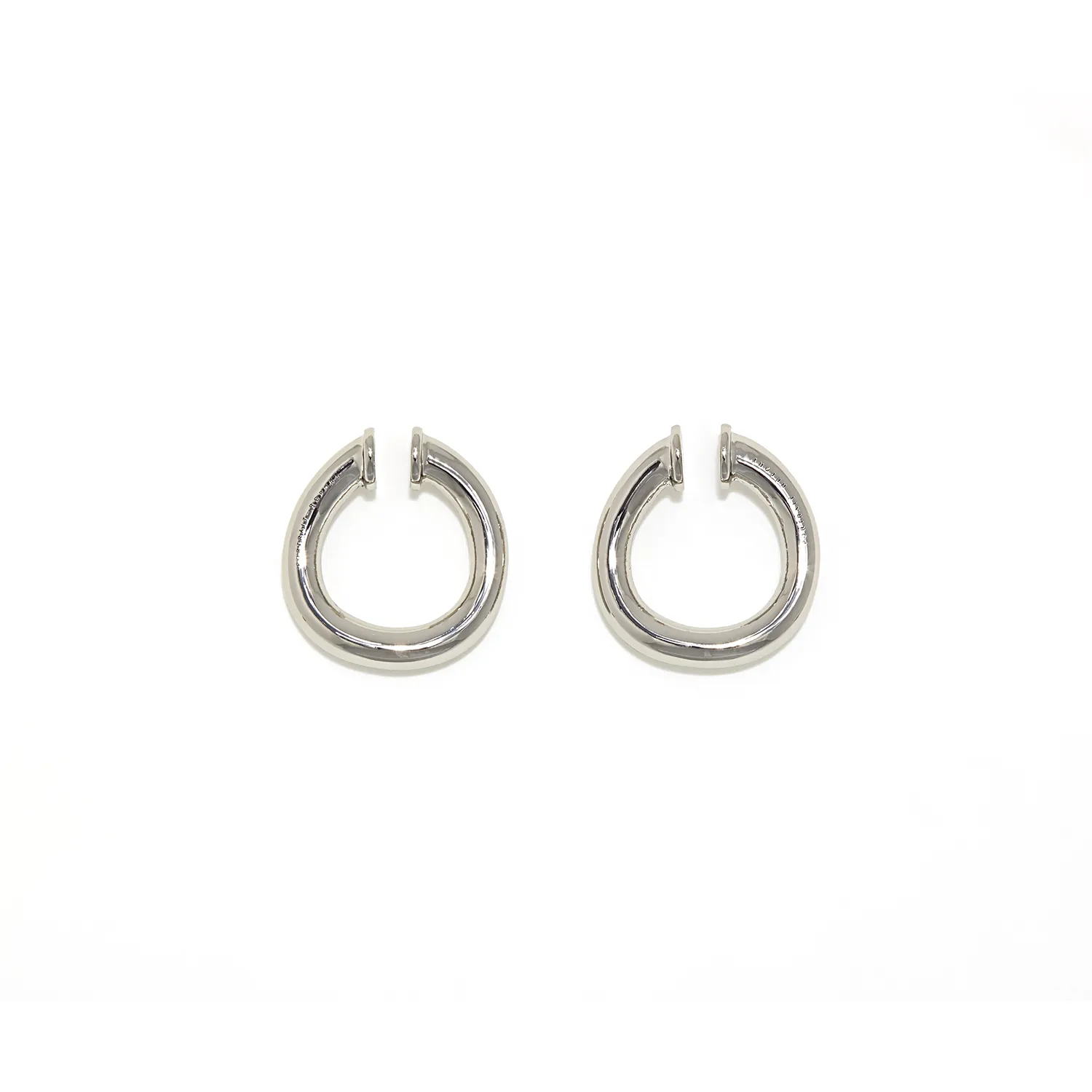 Twist Ring Small Ear Cuffs Silver