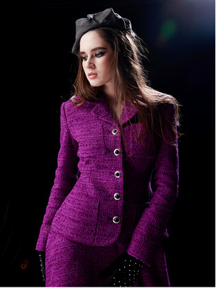 Purple Tweed Jacket